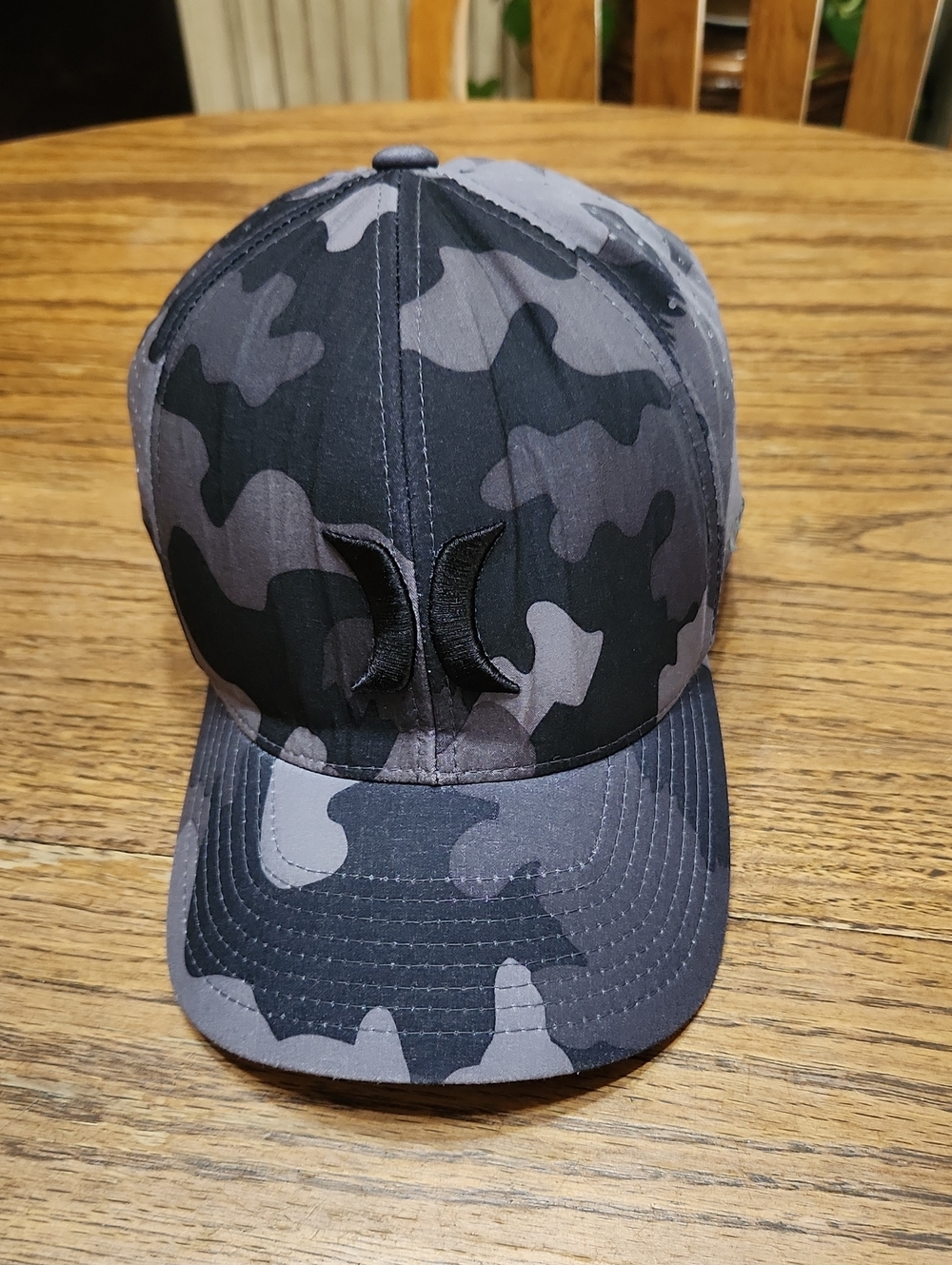 Hurley Mens Dri Fit Phantom Camo Flex Fit Black & Gray Size L-XL